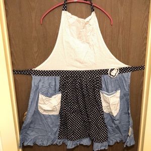 Sue la table 100% Cotton Made in India Apron - 34x24” - each waist tie is 25”